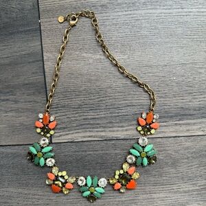 Colorful Floral Statement Necklace